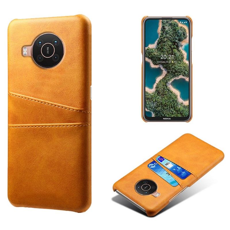 Deksel Til Nokia X20 / X10 Melody Leather Effect Card Holder