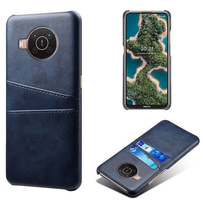 Deksel Til Nokia X20 / X10 Melody Leather Effect Card Holder