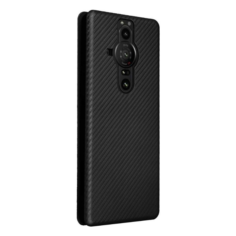 Lærdeksel Til Sony Xperia Pro-I Carbon Fiber Leathette