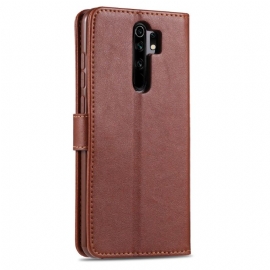 Folio Deksel Til Xiaomi Redmi 9 Azns Retro Leather Effect