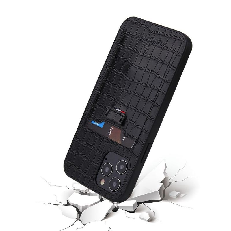 Deksel Til iPhone 12 Mini Croc Look Card Holder