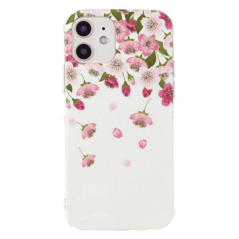 Deksel Til iPhone 12 Mini Fluorescerende Blomster