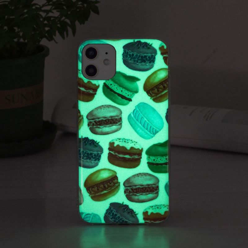 Deksel Til iPhone 12 Mini Fluorescerende Makroner