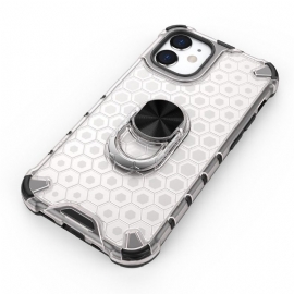 Deksel Til iPhone 12 Mini Honeycomb Design Med Ring