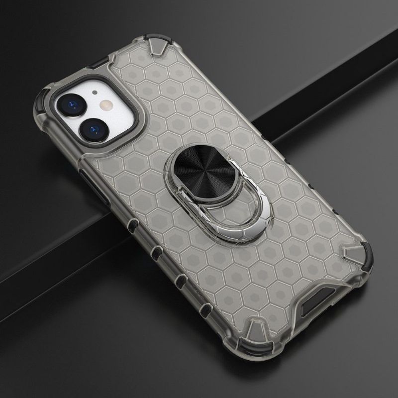 Deksel Til iPhone 12 Mini Honeycomb Design Med Ring