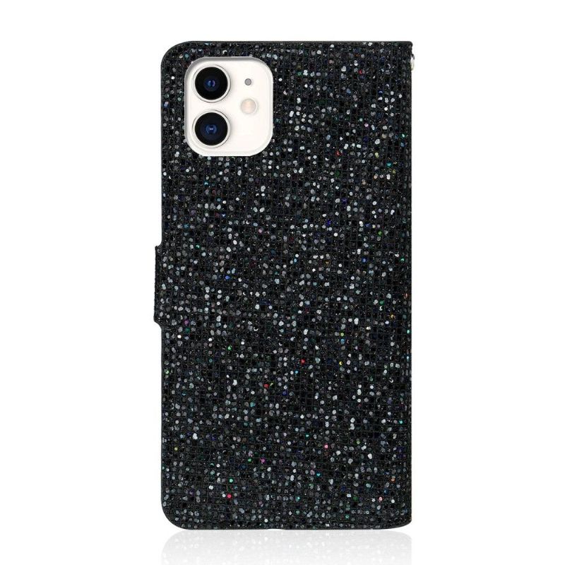 Folio Deksel Til iPhone 12 Mini Glitterkortholder