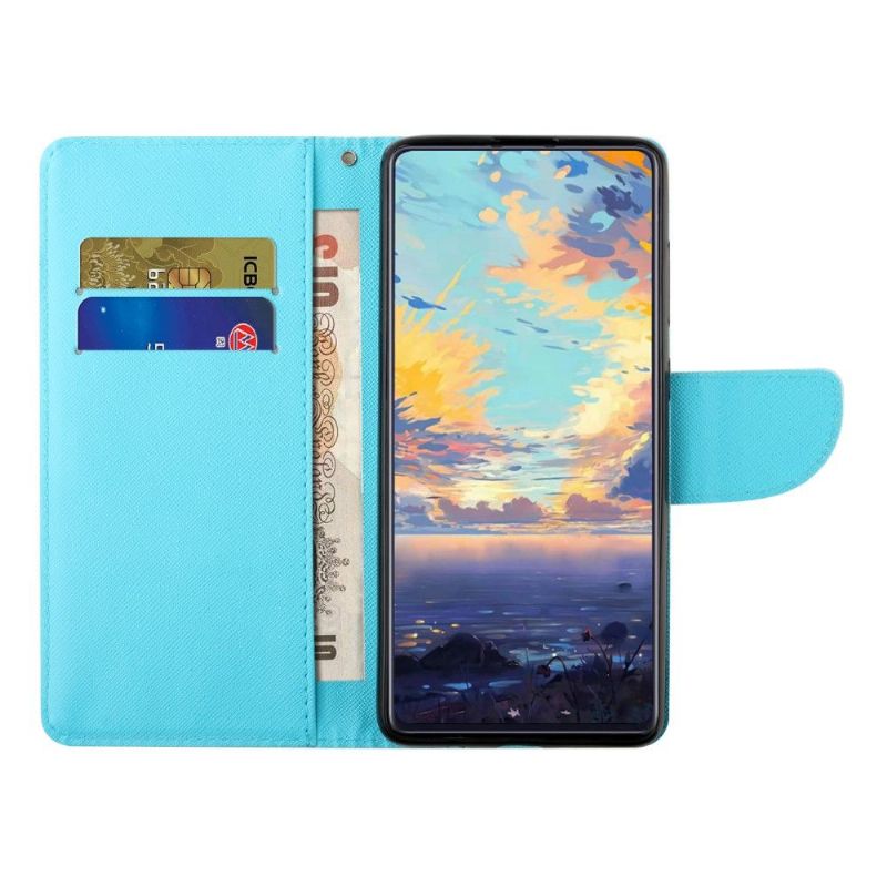 Folio Deksel Til Xiaomi Redmi Note 10 4G / Note 10S Anti-fall Flyvende Sommerfugler