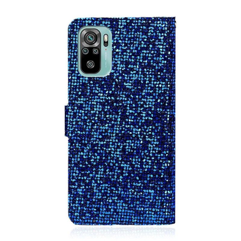 Folio Deksel Til Xiaomi Redmi Note 10 4G / Note 10S Glitterkortholder