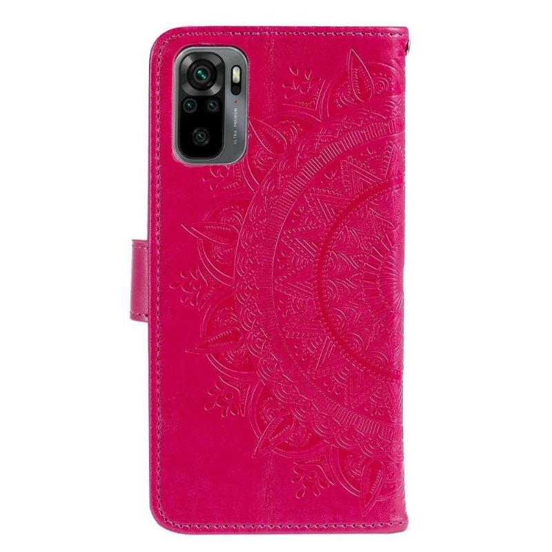 Folio Deksel Til Xiaomi Redmi Note 10 4G / Note 10S Sun Mandala