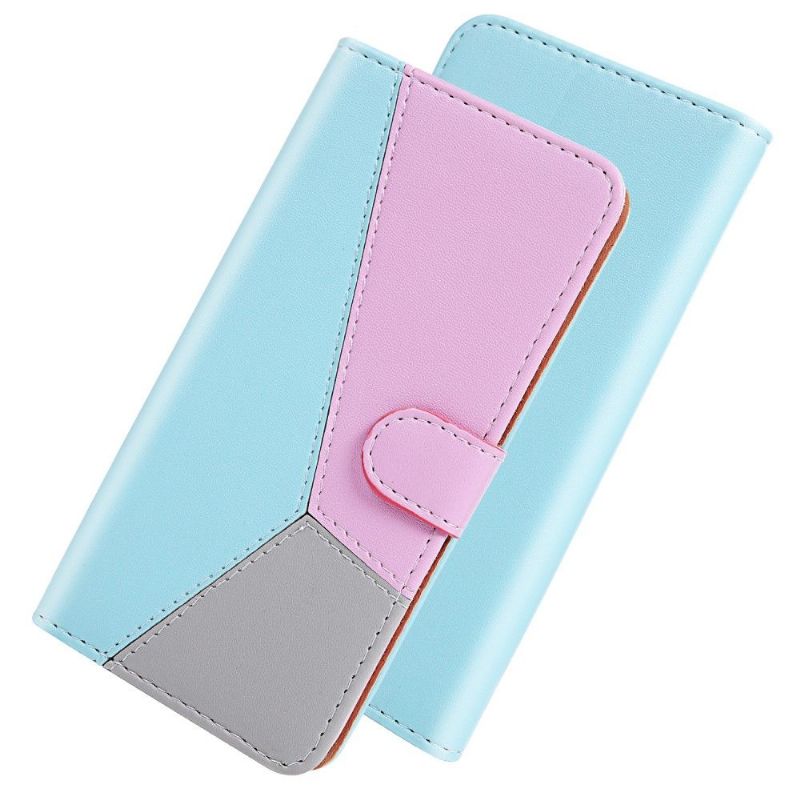 Folio Deksel Til Xiaomi Redmi Note 10 4G / Note 10S Tricolor Kunstskinn