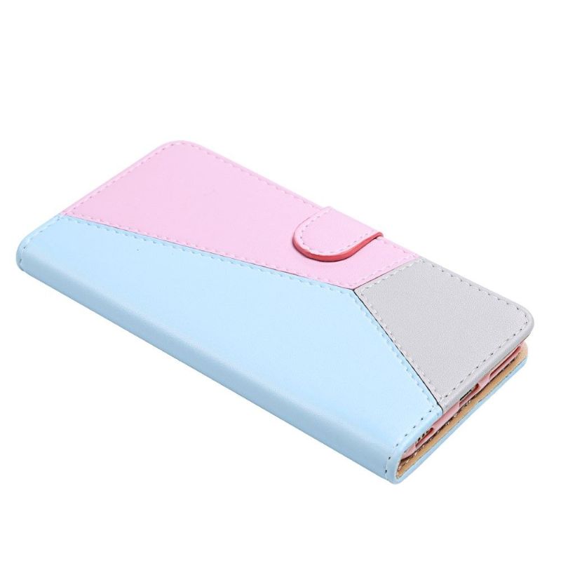 Folio Deksel Til Xiaomi Redmi Note 10 4G / Note 10S Tricolor Kunstskinn