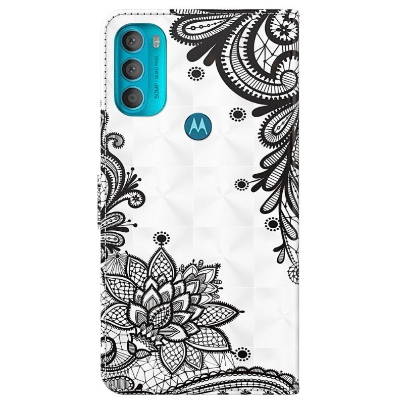 Lærdeksel Til Motorola Moto G71 5G Blondeblomster