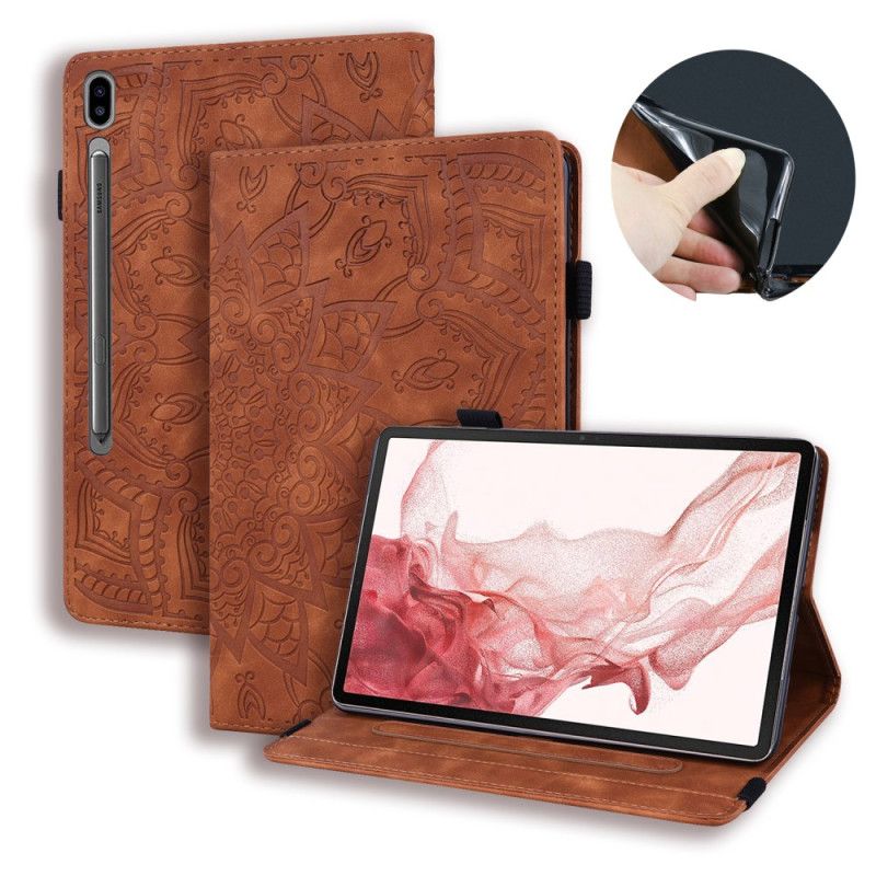 Case Etui Samsung Galaxy Tab S9 Fe Plus Mobildeksel Blomstermønster