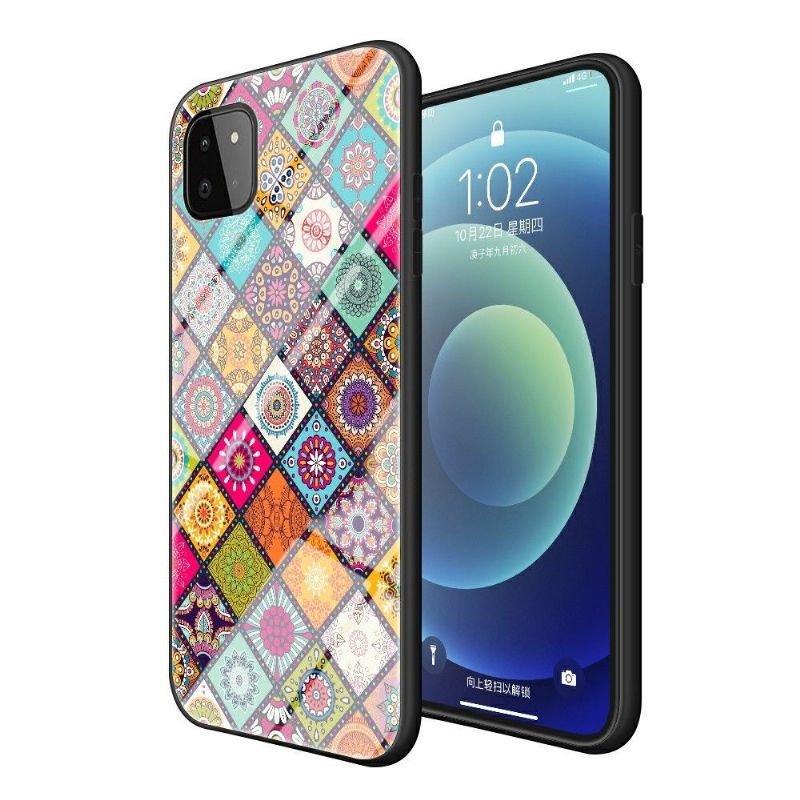 Deksel Til Samsung Galaxy A22 5G Mandala Kaleidoskop Med Stativ