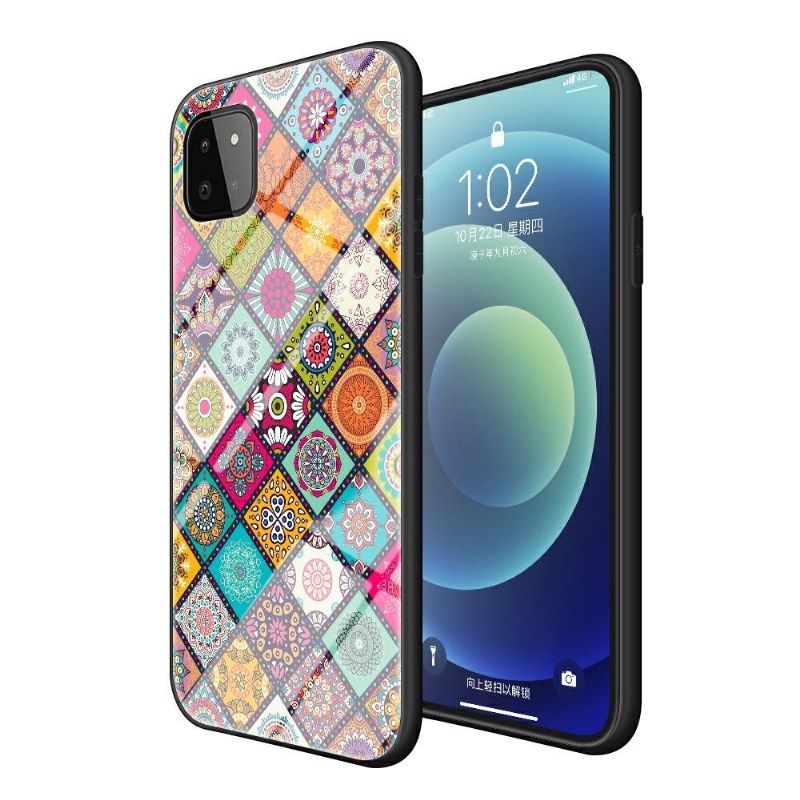 Deksel Til Samsung Galaxy A22 5G Mandala Kaleidoskop Med Stativ