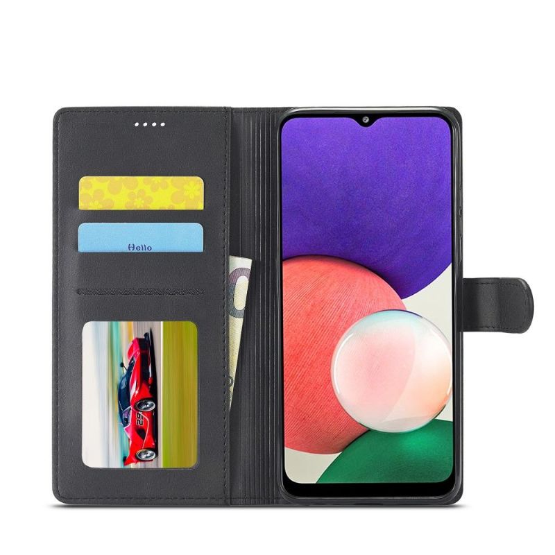 Etui Til Samsung Galaxy A22 5G Folio Deksel Skinneffekt Lc.imeeke