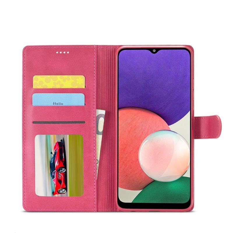 Etui Til Samsung Galaxy A22 5G Folio Deksel Skinneffekt Lc.imeeke