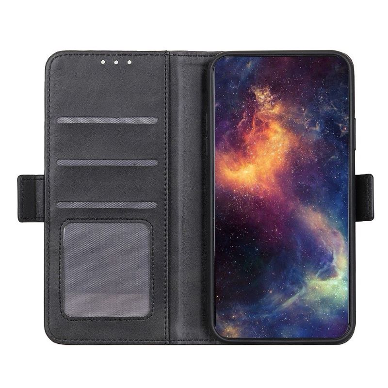 Etui Til Samsung Galaxy A22 5G Lommebok Matt Kunstskinn