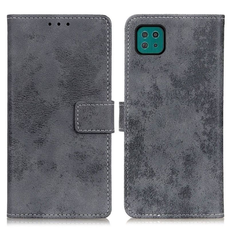 Folio Deksel Til Samsung Galaxy A22 5G Cyrius Faux Leather Vintage