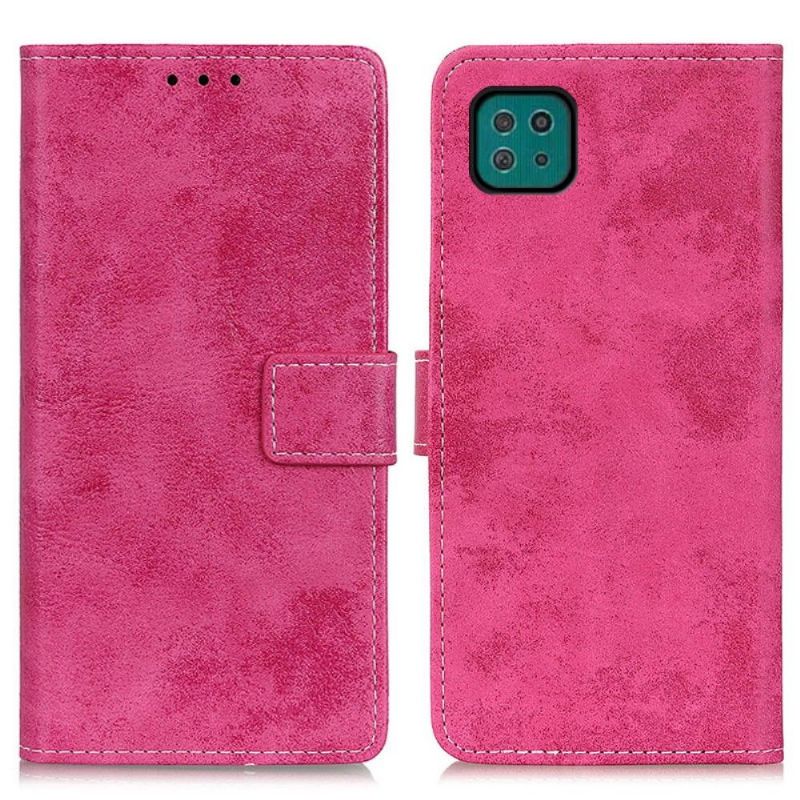 Folio Deksel Til Samsung Galaxy A22 5G Cyrius Faux Leather Vintage