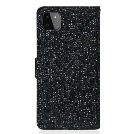 Folio Deksel Til Samsung Galaxy A22 5G Glitterkortholder