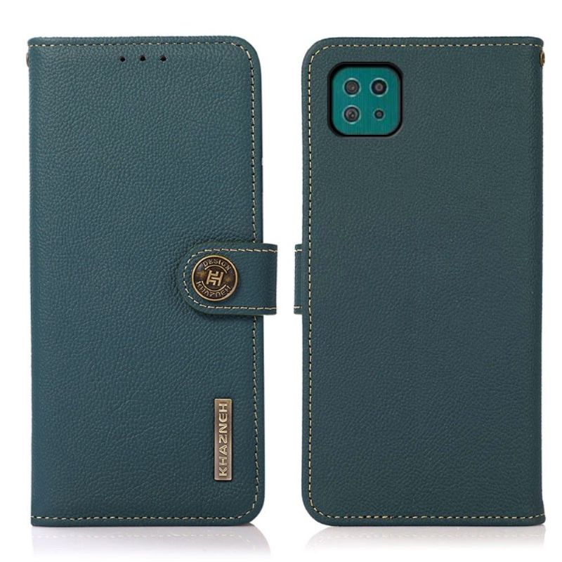 Folio Deksel Til Samsung Galaxy A22 5G Khazneh Classic Leather