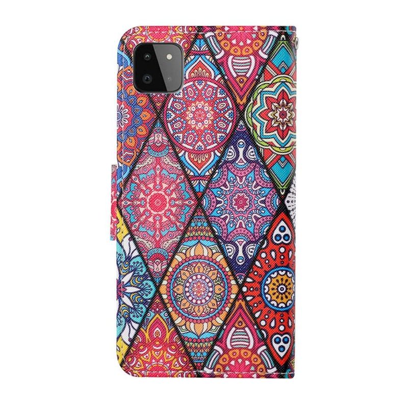 Folio Deksel Til Samsung Galaxy A22 5G Mandala Kaleidoskop