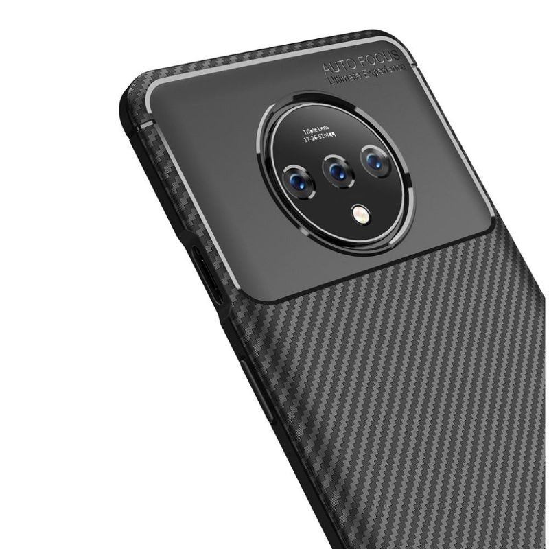 Mobildeksel Til OnePlus 7T Gel Carbon Fiber Style