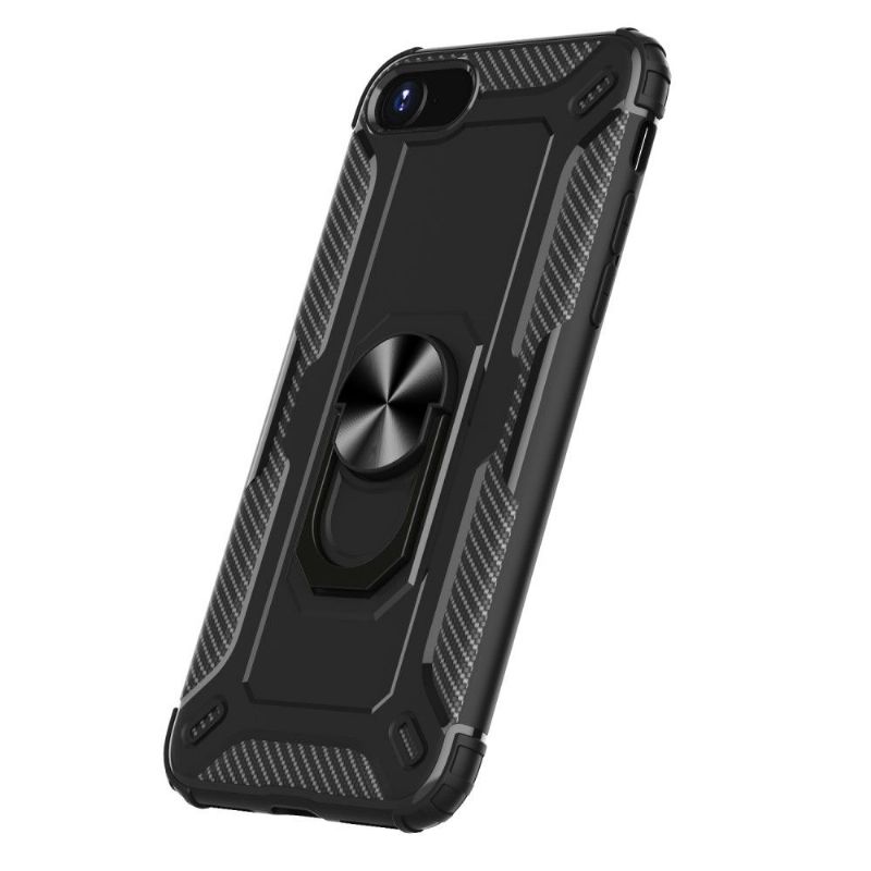 Deksel Til iPhone SE 2022 Anti-fall Carbon Look Ring