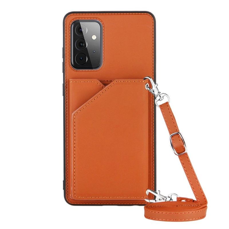 Deksel Til Samsung Galaxy A72 4G / A72 5G Anti-fall Aude Multi-compartment Lanyard