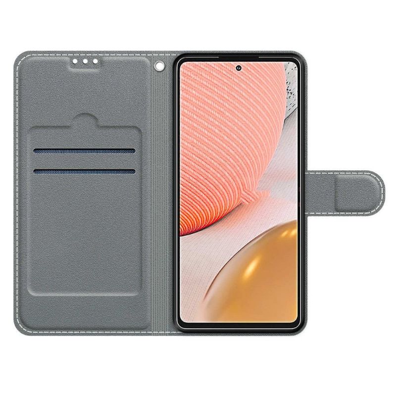 Folio Deksel Til Samsung Galaxy A72 4G / A72 5G Anti-fall Ville Blader Illustrasjon