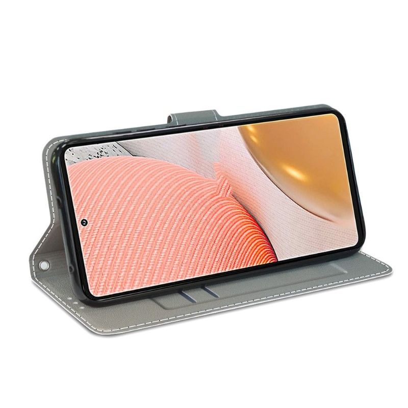 Folio Deksel Til Samsung Galaxy A72 4G / A72 5G Anti-fall Ville Blader Illustrasjon