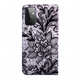 Folio Deksel Til Samsung Galaxy A72 4G / A72 5G Blomsterblonde