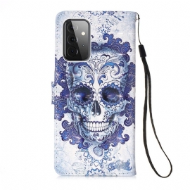 Folio Deksel Til Samsung Galaxy A72 4G / A72 5G Calavera-mønster