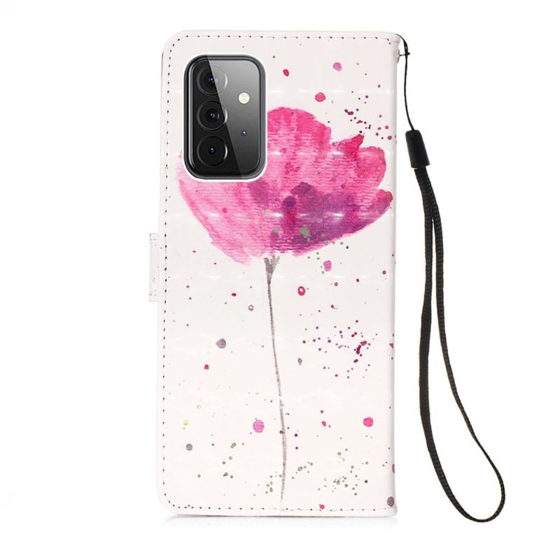 Folio Deksel Til Samsung Galaxy A72 4G / A72 5G Rosa Blomst