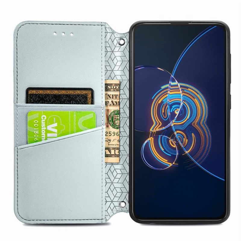 Folio Deksel Til Asus Zenfone 8 Flip Anti-fall Lærdeksel Elegant Mandala