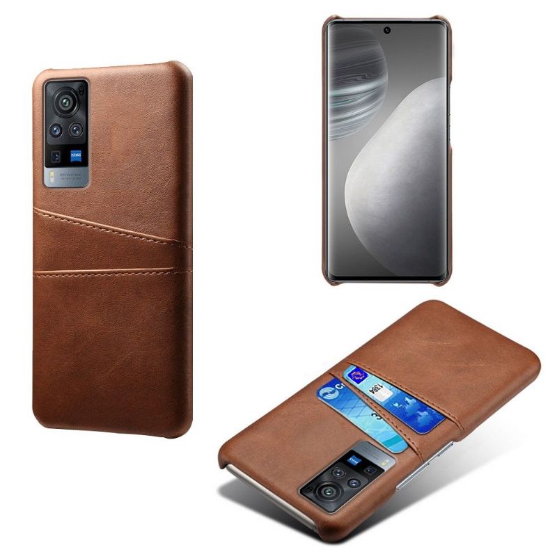 Deksel Til Vivo X60 Pro Melody Leather Effect Card Holder