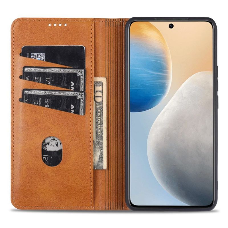 Etui Til Vivo X60 Pro Lommebok Azns Kunstskinn