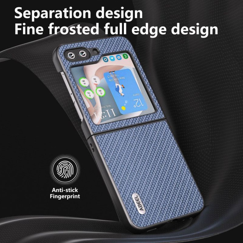 Deksel Samsung Galaxy Z Flip 6 Mobildeksel Abeel Carbon Fiber Design