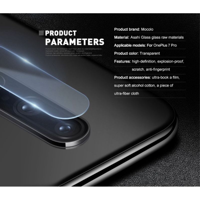 Oneplus 7 Pro - 2 Herdet Glassfilmer For Bakre Kameralinse