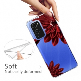 Deksel Til OnePlus 9 Pro Røde Blomster