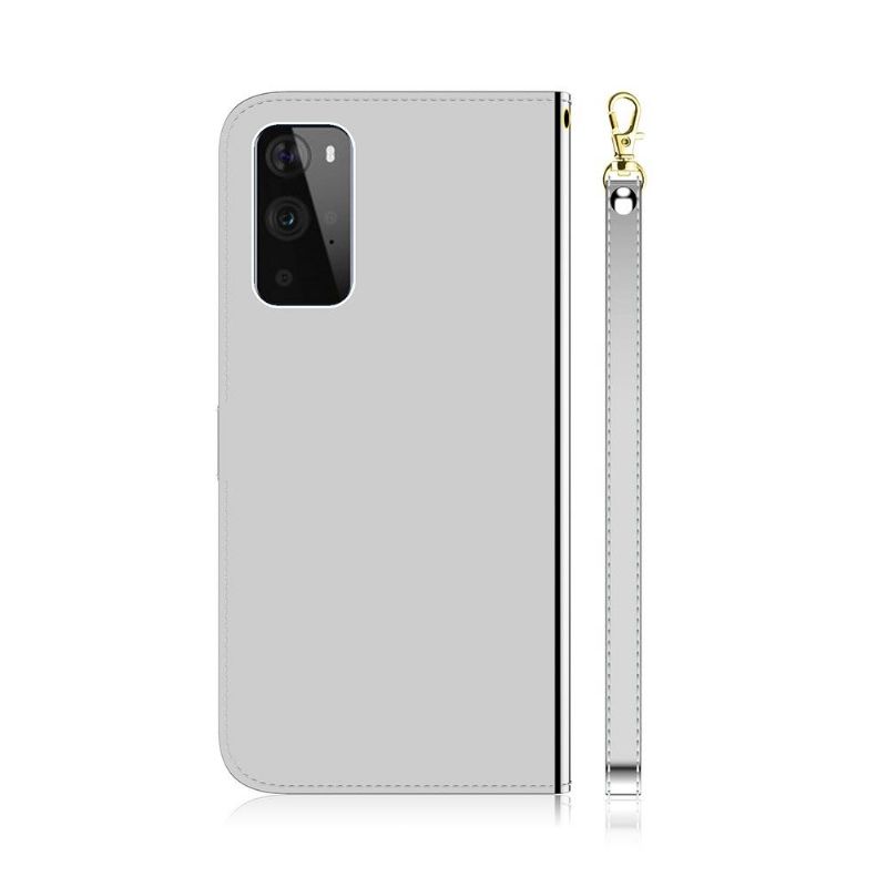 Folio Deksel Til OnePlus 9 Pro Anti-fall Speileffekt I Kunstskinn