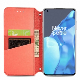 Folio Deksel Til OnePlus 9 Pro Elegant Mandala Skinneffekt