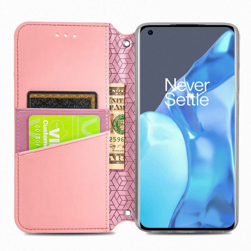 Folio Deksel Til OnePlus 9 Pro Elegant Mandala Skinneffekt