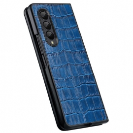 Deksel Til Samsung Galaxy Z Fold 4 Croco Chic