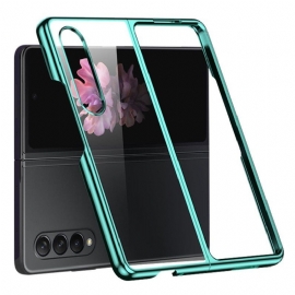 Deksel Til Samsung Galaxy Z Fold 4 Gjennomsiktig Metallisk