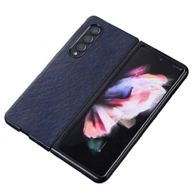 Deksel Til Samsung Galaxy Z Fold 4 Tekstur Av Nylon I Kunstskinn