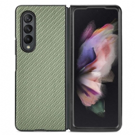 Deksel Til Samsung Galaxy Z Fold 4 Vevd Effekt Karbonfiber