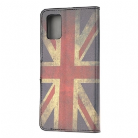 Etui Til Samsung Galaxy A41 Vintage Engelsk Flagg