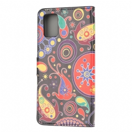 Folio Deksel Til Samsung Galaxy A41 Anti-fall Paisleyblomst